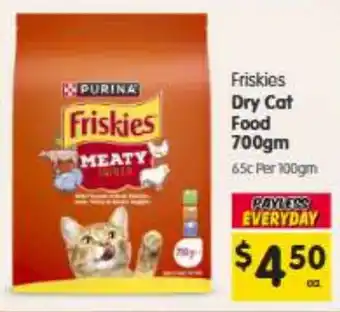 Spar Friskies Dry Cat Food offer