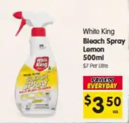 Spar White King Bleach Spray Lemon offer