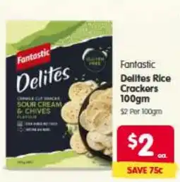 Spar Fantastic Delites Rice Crackers offer