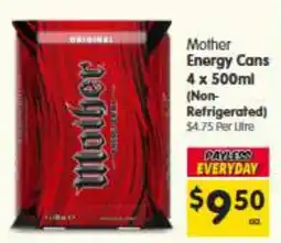 Spar Mother Energy Cans offer