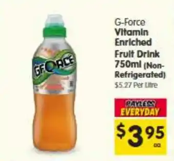 Spar G-Force Vitamin Enriched Fruit Drink offer