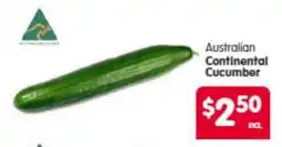 Spar Australian Continental Cucumber offer
