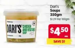 Spar Dan's Soups Chicken and Vegetable Soup offer