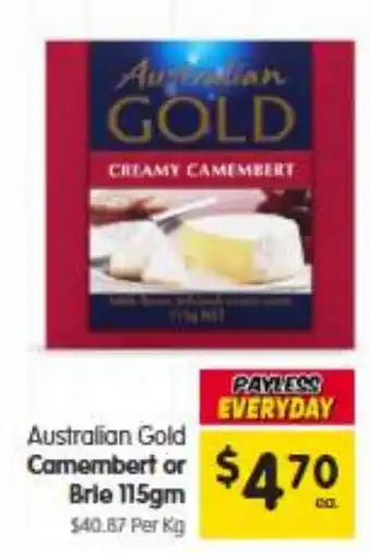 Spar Australian Gold Camembert offer