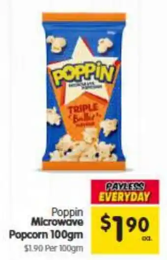 Spar Poppin Microwave Popcorn offer