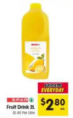 Spar Fruit Drink 2L offer