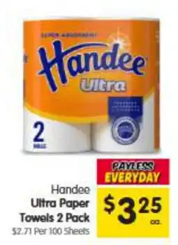 Spar Handee Ultra Paper Towels offer