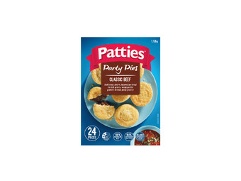 Foodworks Patties party pies or sausage rolls 24 pack 900g/1.12kg offer
