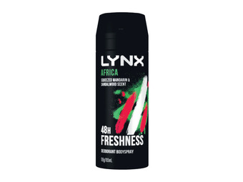 Lynx aerosol deodorant or body spray 165ml