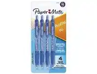 Papermate Profile Gel Pen 0.7mm 4 Pack Blue