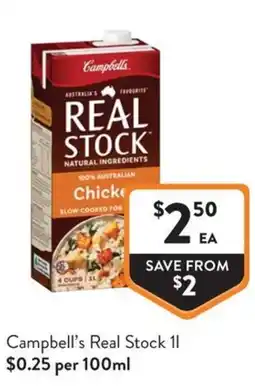 Foodworks Campbell's Real Stock offer