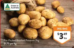 Foodworks Pre-Packed Brushed Potatoes offer