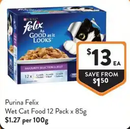 Foodworks Purina Felix Wet Cat Food offer