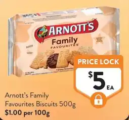 Foodworks Arnott's Family Favourites Biscuits offer