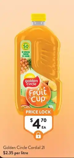 Foodworks Golden Circle Fruit Cup offer