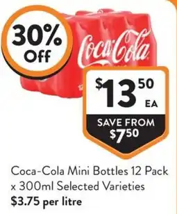 Foodworks Coca-Cola Mini Bottles offer