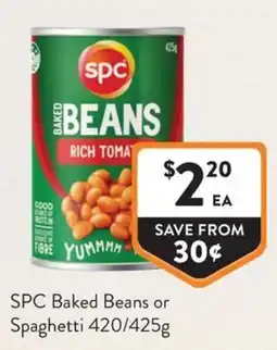 Foodworks SPC Baked Beans offer