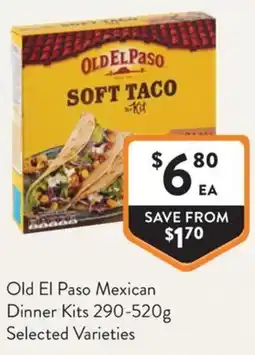 Foodworks Old El Paso Soft Taco Kit offer