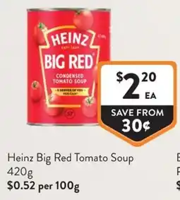 Foodworks Heinz Big Red Tomato Soup offer