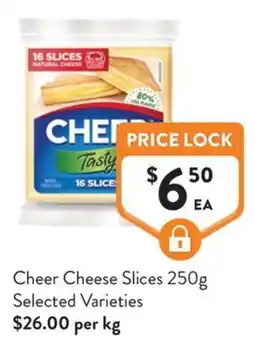 Foodworks Cheer Cheese Slices offer