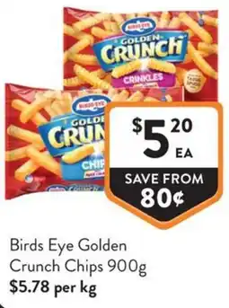 Foodworks Birds Eye Golden Crunch Chips offer