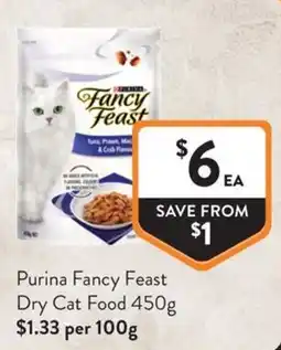 Foodworks Purina Fancy Feast Dry Cat Food offer