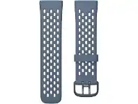 Officeworks Fitbit Versa 3/Sense Sport Band Sapphire/Fog Grey Large offer