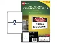 Officeworks Avery 2UP Heavy Duty Labels White 25 Pack offer