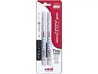 Officeworks Uni PX-21 Paint Marker White 2 Pack offer