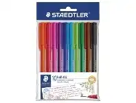 Officeworks Staedtler Stick 432 Ice Ballpoint Pens Colours 10 Pack offer