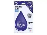Officeworks Calidad Compatible HP 951 XL Ink Cartridge Colour 3 Pack offer