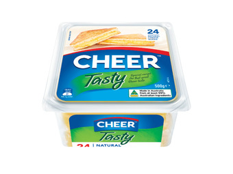 Foodworks Cheer cheese sliced 500g offer