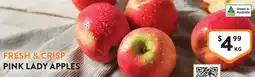 Foodworks Pink lady apples offer