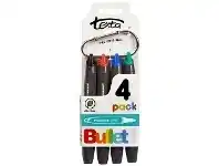 Texta Permanent Markers 4 Pack