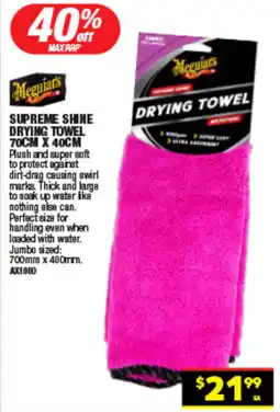 Autopro Supreme shine drying towel offer