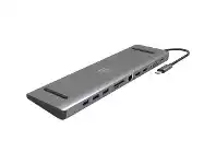 Officeworks Comsol USB-C Dual HDMI/USB/VGA/RJ45/SD/Audio/USB-C Dock offer