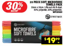 Autopro 20 piece soft microfibre towels pack offer