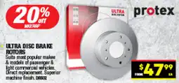 Autopro Ultra disc brake rotors offer
