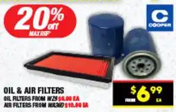 Autopro Oil & air filters offer