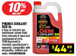 Autopro Premix coolant offer