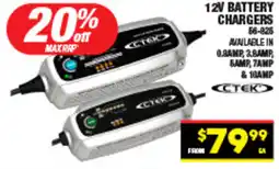 Autopro 12V battery chargers offer