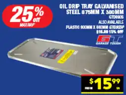 Autopro Oil drip tray galvanised steel offer