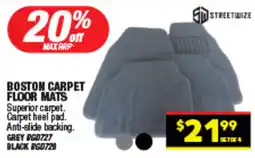 Autopro Boston carpet floor mats offer