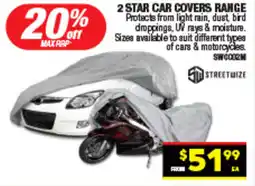 Autopro 2 star car covers range offer