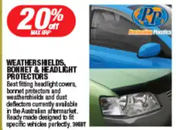Autopro Weathershields, bonnet&headlight protectors offer