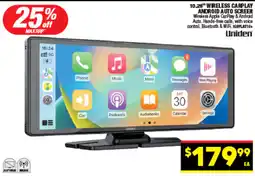 Autopro 10.26" wireless carplay android auto screen offer