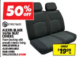 Autobarn Alexis black 30/50 seat covers offer