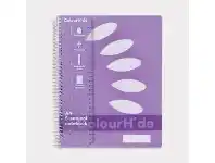 Officeworks ColourHide 5 Subject Notebook 250 Pages Lilac offer