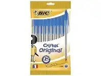 Officeworks BIC Cristal Original Ballpoint Pen Blue 10 Pack offer
