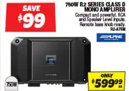 Autobarn 750w R2 series class d mono amplifier offer